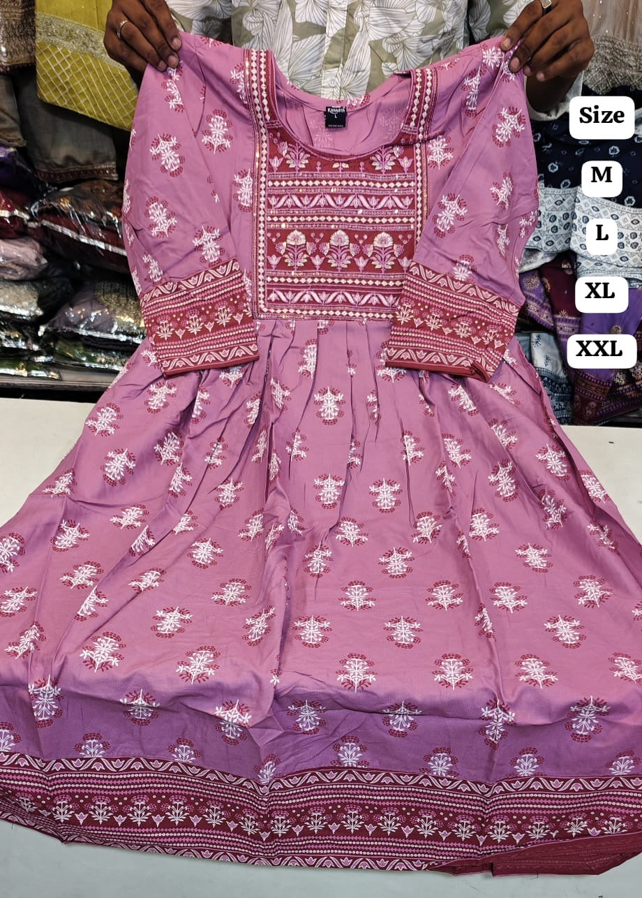 Robe tunique Collection "Mendhana"  - Vieux rose