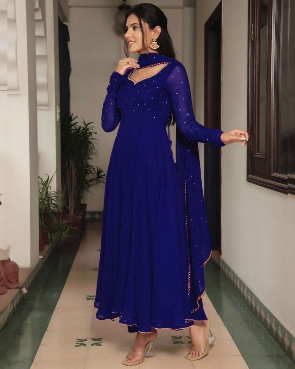 Anarkali Collection "Riya" - Bleu