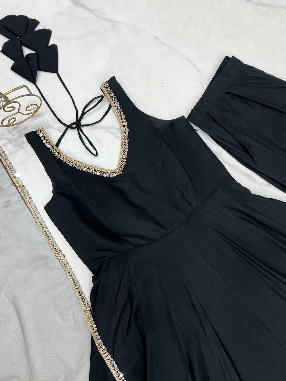 Anarkali Collection "SaÏda" - Noir