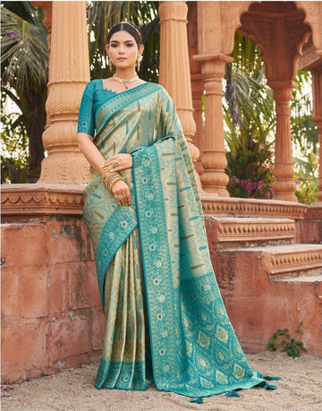 Sari "Shubharambh" - Bleu