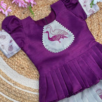 Lehenga Fille collection "Anjali" - Violet