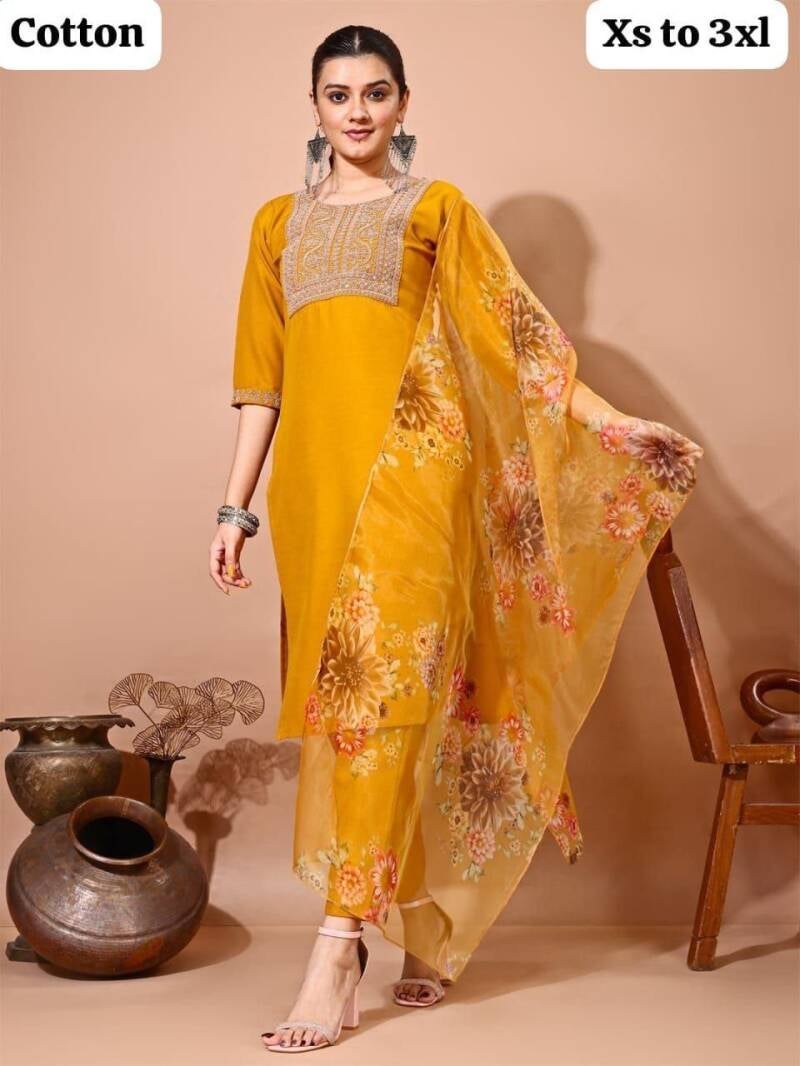 Punjabi Collection "Astany" - Jaune