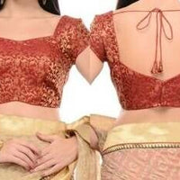 Sari "Shakila" - Vert bouteille