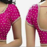 Sari "Shakila" - Vert bouteille