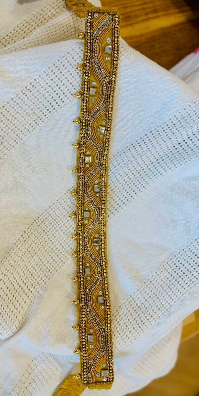 Ceinture sari doré design 2