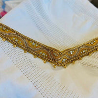 Ceinture sari doré design 2