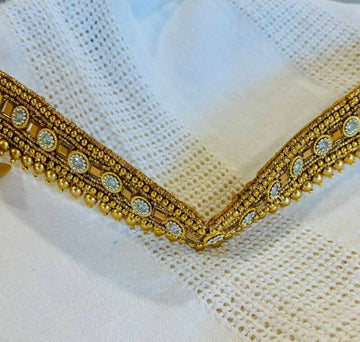 Ceinture sari doré design 1