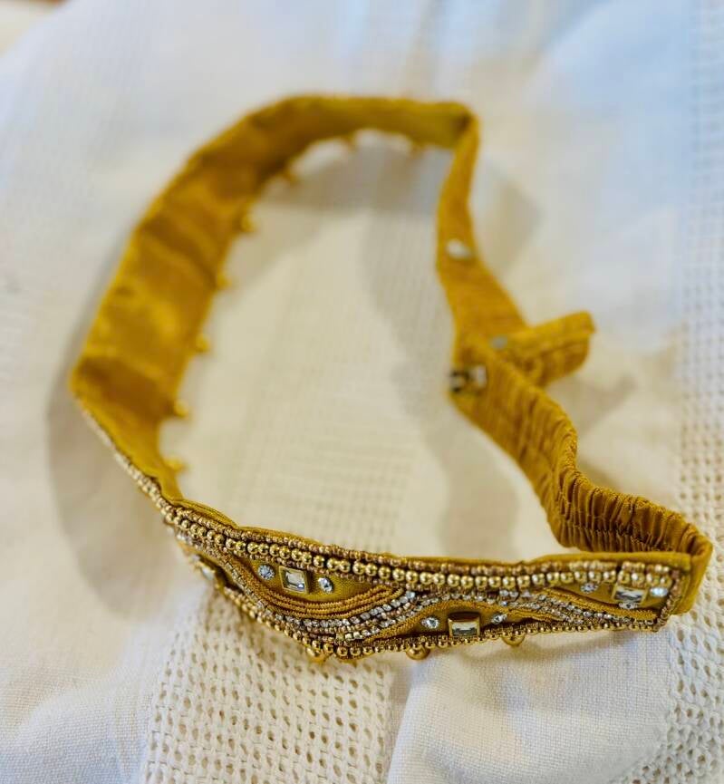 Ceinture sari doré design 1
