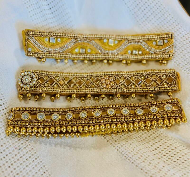 Ceinture sari doré design 2