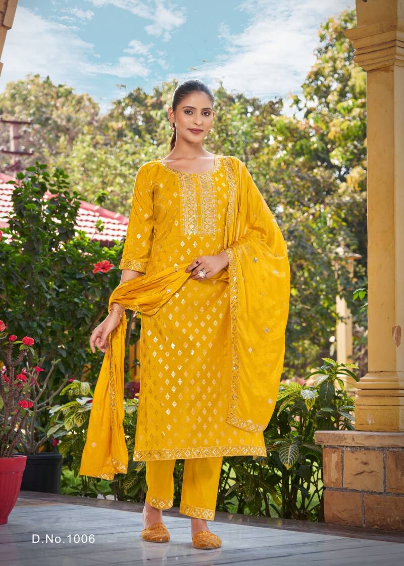 Punjabi Collection "Manaat" - Jaune