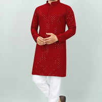 Kurta "Desi Boys" - Bordeaux
