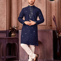 Kurta "Shine" - Bleu nuit