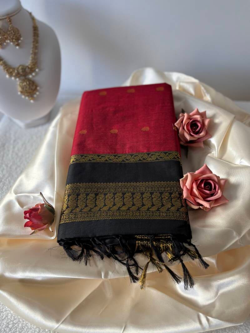 Sari "Kalyani" - Bordeaux