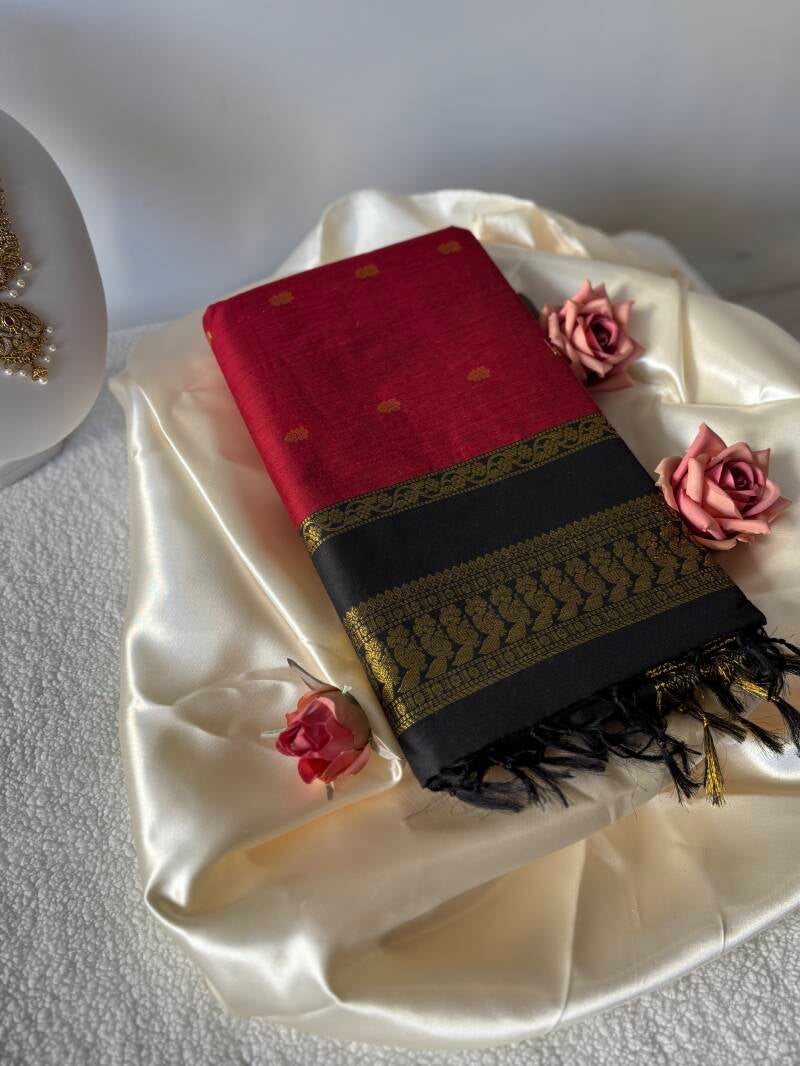 Sari "Kalyani" - Bordeaux