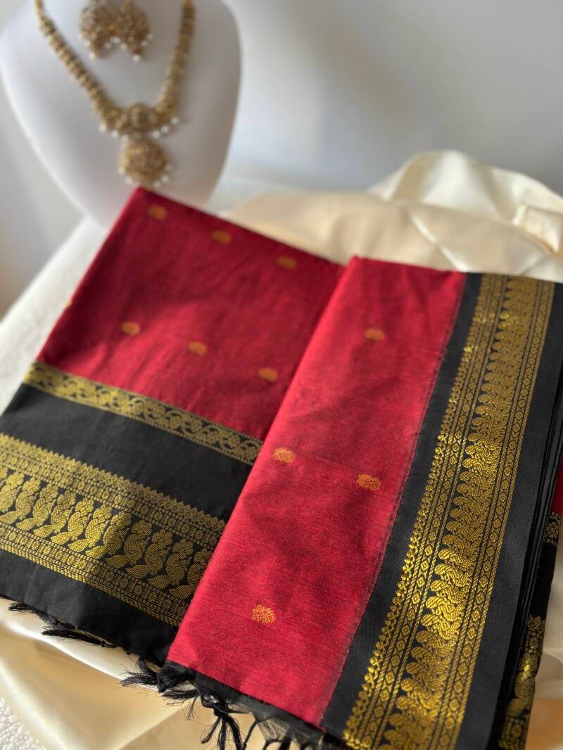 Sari "Kalyani" - Bordeaux