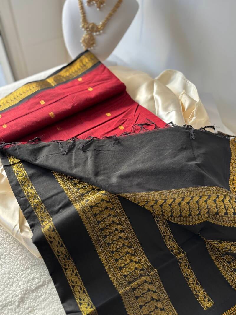 Sari "Kalyani" - Bordeaux