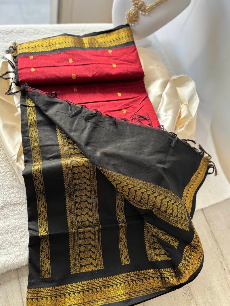 Sari "Kalyani" - Bordeaux