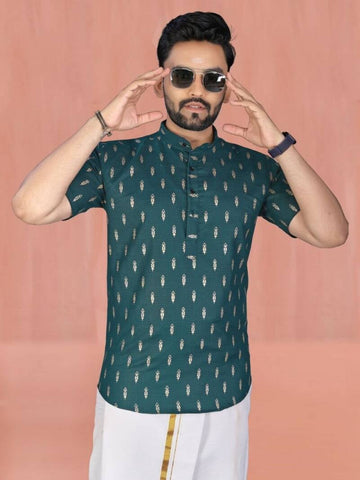 Short Kurta Design - Bleu nuit