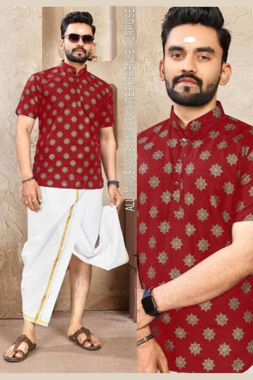 Short Kurta Design 2 - Bleu nuit