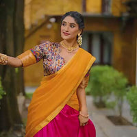 Lehenga « Krishika » - Rose