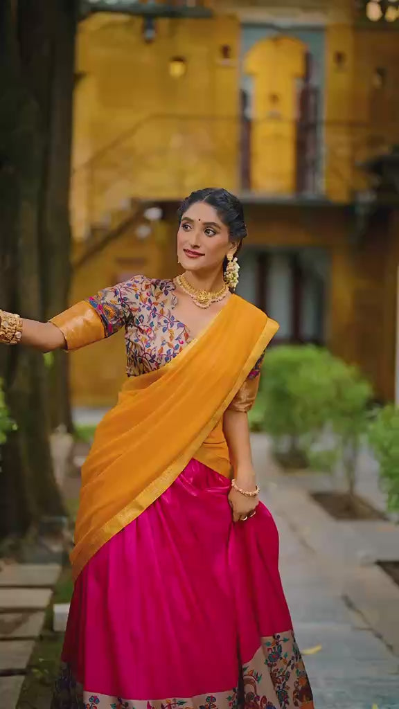 Lehenga « Krishika » - Rose