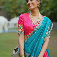 Lehenga collection "Indrany" - Rose bonbon