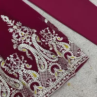 Robe "Ishika" - Bordeaux