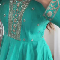 Anarkali Collection "Premala" - Vert turquoise