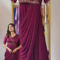 Anarkali Collection "Meenakari" - Bordeaux