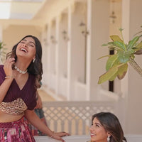 Lehenga collection "Sana" - Bleu canard