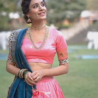Lehenga collection "Indrany" - Rose poudré