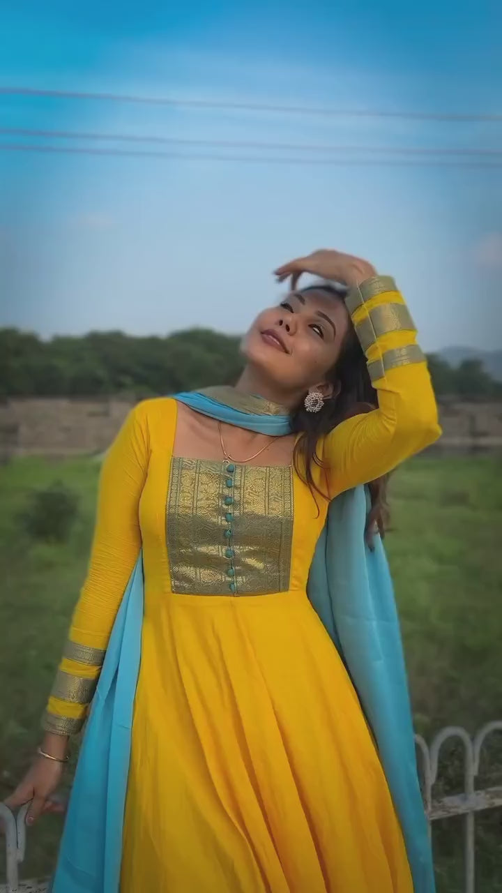 Anarkali Collection "Anika" - Jaune