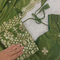 Lehenga collection "Pryanka" - Vert olive
