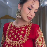 Anarkali/Robe Collection "Pragya" - Rouge