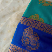 Sari "Devaguy" - Bleu turquoise