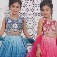 Lehenga Fille collection "Meera" - Rose