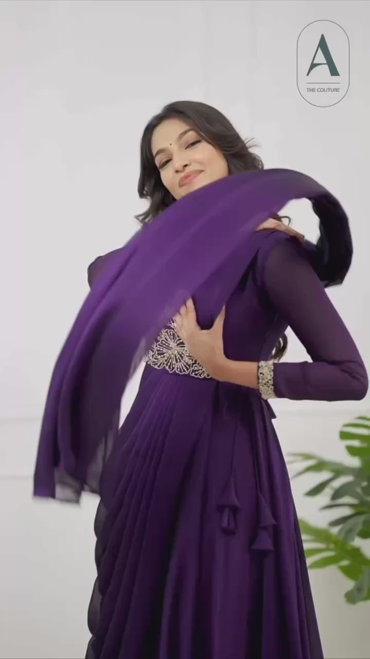 Anarkali Collection "Meenakari" - Mauve